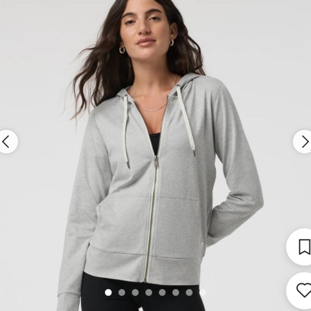 Women's Light Gray Zip Hoodie with Hood